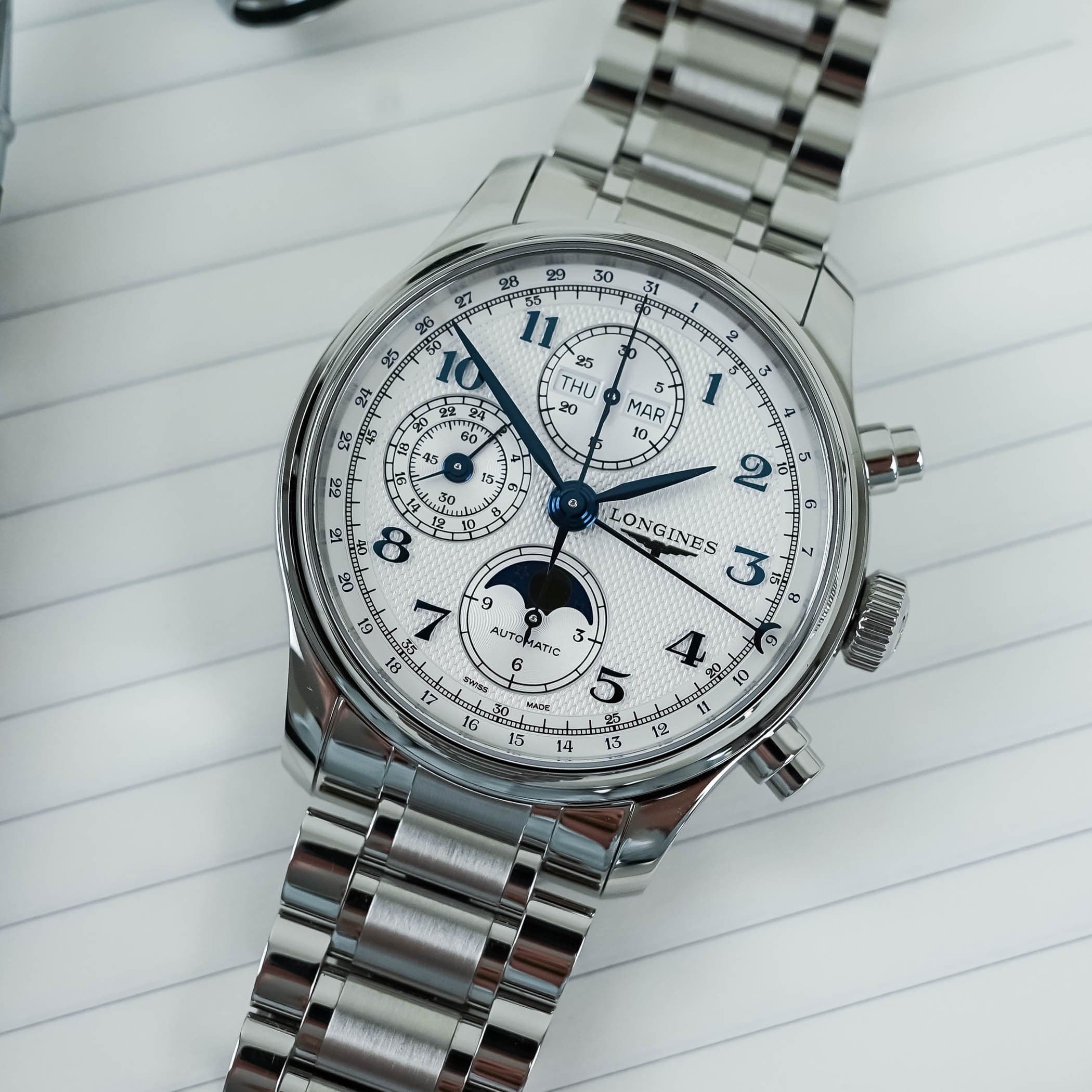 First Look: The Updated Longines Master Chronograph Moonphase (Incl. Video)